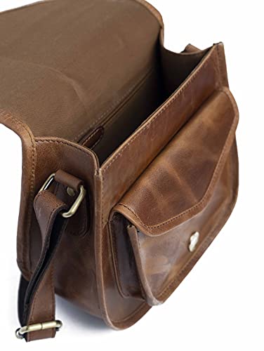 J. Wilson London Genuine Distressed Leather Shoulder Bag