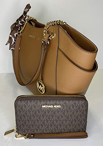Michael Kors Jet Set Travel Tote with Wallet & Scarf
