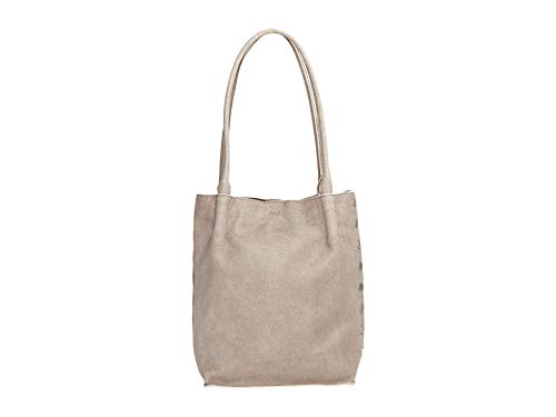Pewter/Brushed Silver Designer Handbag - Hammitt Oliver Medium