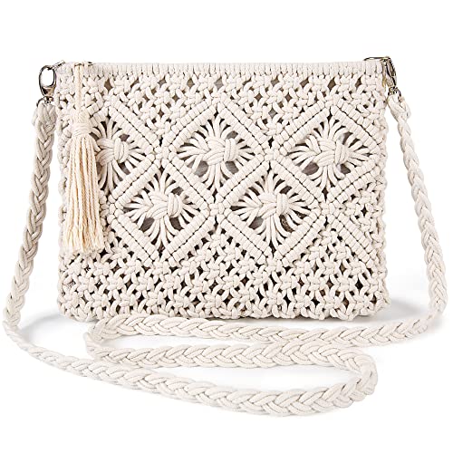 Beach Cossbody Bag: Woven Shoulder Handbag for Women