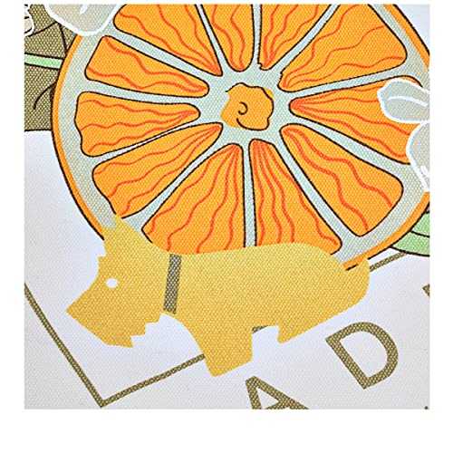 Radley London Orange Medium Tote in Natural Cream