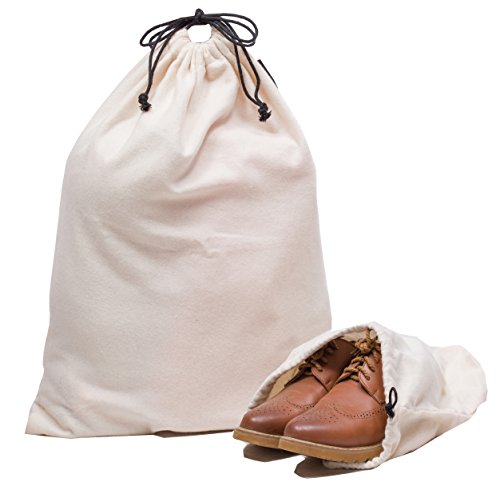 Set of 3 Designer Handbag Storage Bags (Beige)