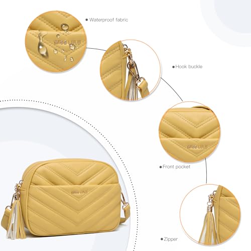 Miss Lulu V-Shaped Knitted Texture Designer Crossbody Bag