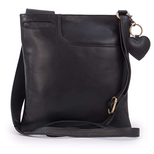 Gigi Damenhandtasche/Umhängetasche aus Leder - OTHELLO 2057 - Schwarz
