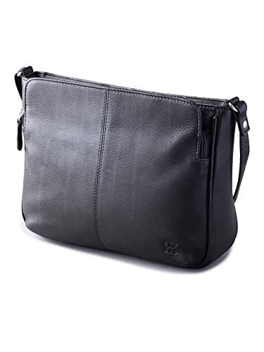 Ambleside Black Leather Cross Body Designer Handbag