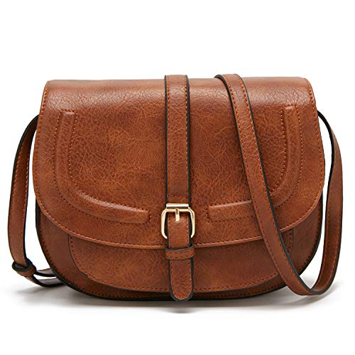 DCCN Women's Brown Crossbody Satchel Designer Handbag