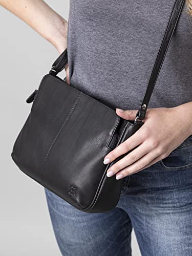 Ambleside Black Leather Cross Body Designer Handbag