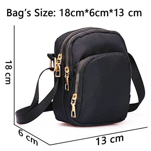 ESSYIOO Women's Crossbody Phone Bag - Black