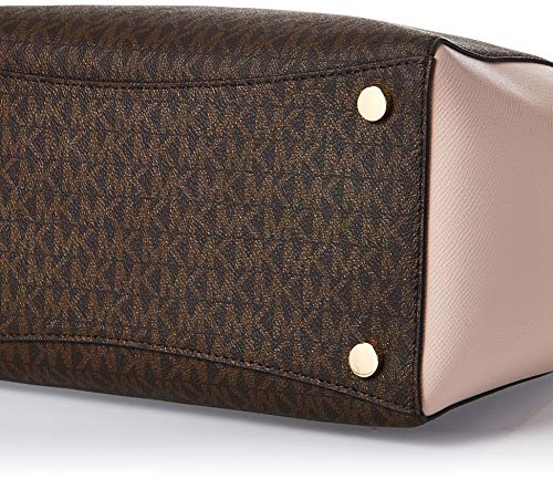 Michael Kors Women's Voyager EW Tote, Brown/Soft Pink
