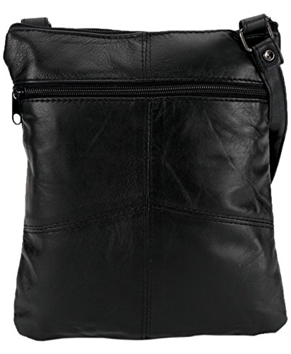 Super Soft Leather Shoulder/Crossbody Bag with Multiple Pockets