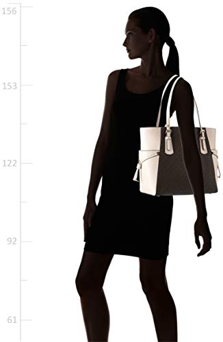 Michael Kors Women's Voyager EW Tote, Brown/Soft Pink