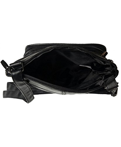 Super Soft Leather Shoulder/Crossbody Bag with Multiple Pockets