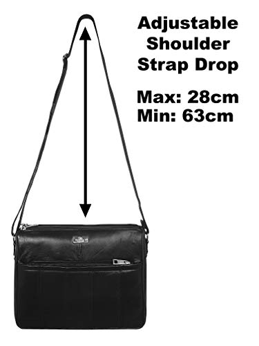 Crossbody Leather Handbag: Quenchy London QL171