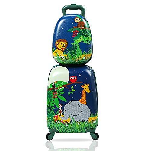 Designer Kid Luggage Set: Backpack & Carry-On