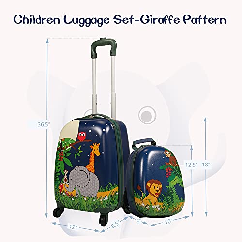 Designer Kid Luggage Set: Backpack & Carry-On