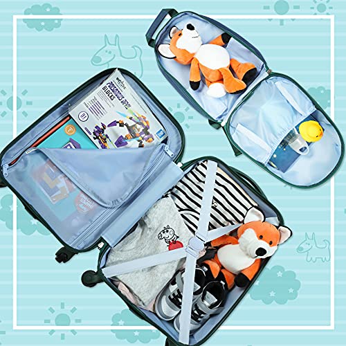 Designer Kid Luggage Set: Backpack & Carry-On