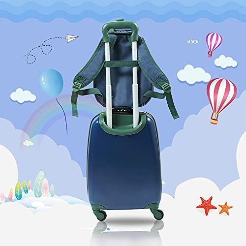 Designer Kid Luggage Set: Backpack & Carry-On