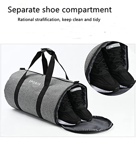 Designer Duffle Bag with Shoe Compartment - Medium Size