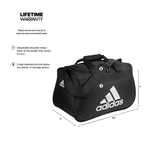 adidas Diablo Small Duffel Bag, Black, One Size, Diablo Small Duffel Bag