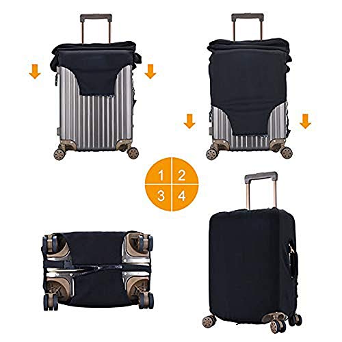 ISUNIET Washable Elastic Luggage Cover: Cute 18 Small
