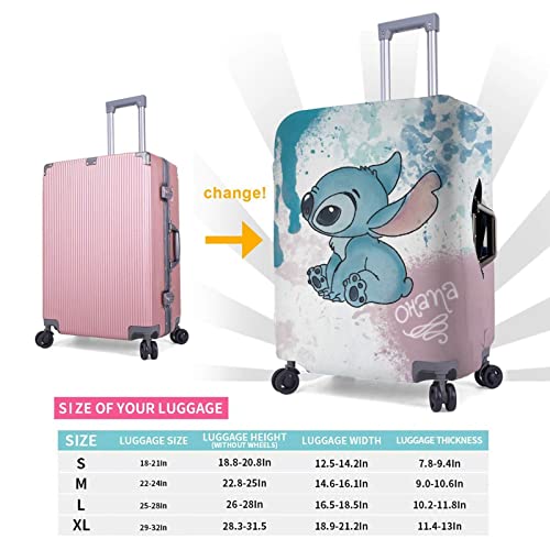ISUNIET Washable Elastic Luggage Cover: Cute 18 Small