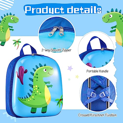 Blue Dinosaur Kids Luggage Set with Backpack