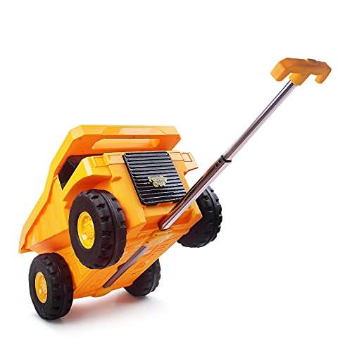 PUQU Monster Truck Design Kids Suitcase (Yellow)