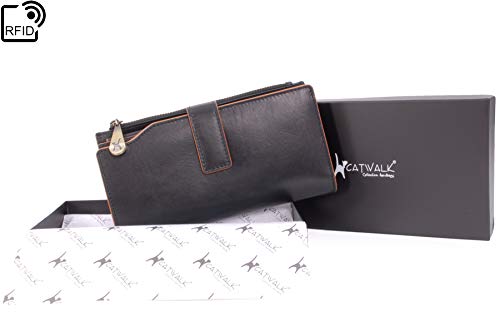 Designer Handbag - Catwalk Collection Leder - Schwarz