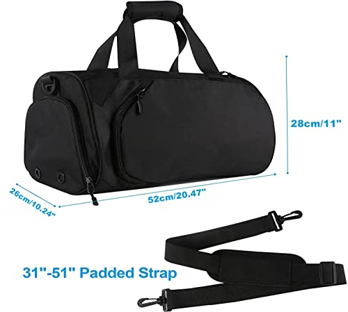Averrex Sport Turnbeutel - Schwarz Handtasche für Reise & Training