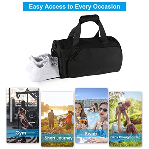 Averrex Sport Turnbeutel - Schwarz Handtasche für Reise & Training