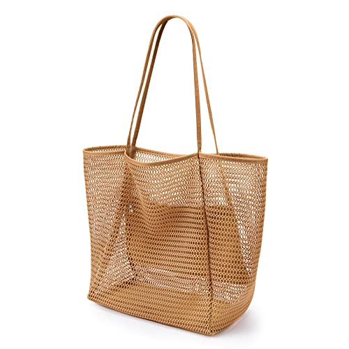 KALIDI Mesh Beach Tote: Large Designer Shoulder Bag