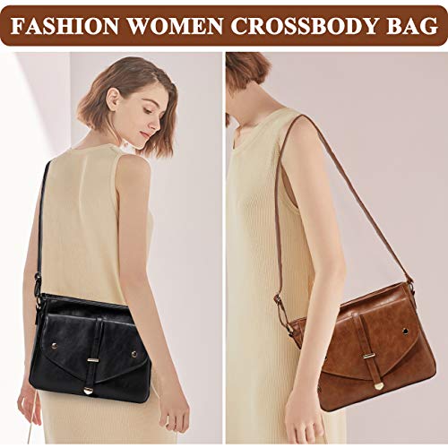 VASCHY Women's Brown Designer Cross Body Shoulder Bag