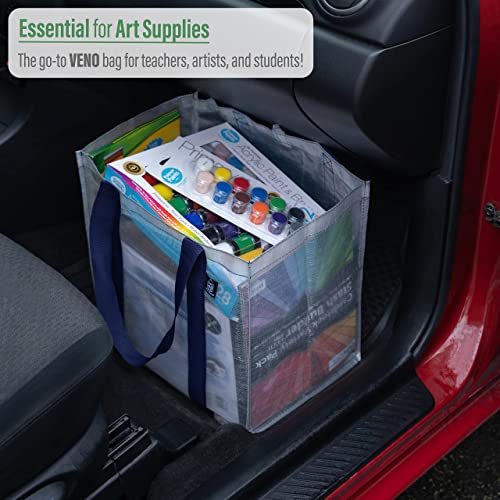 Transparent 4-Piece Reusable Designer Shopping Bags