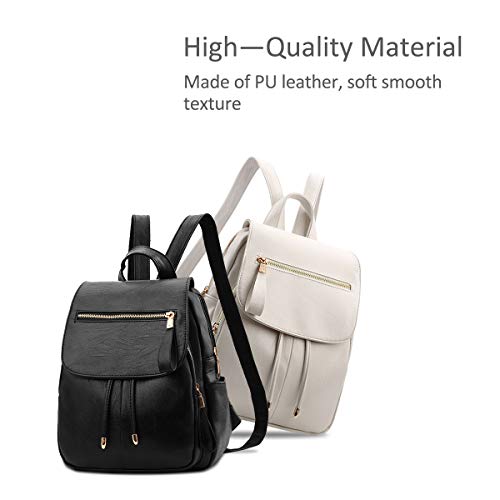 NICOLE&DORIS Mini Fashion Backpack Black Women's Faux Leather