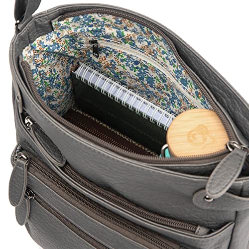 Lilley Grey Cross Body Designer Bag - Size 1