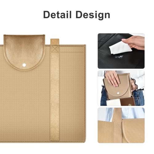 Foldable Designer Shopping Bags, Set of 5