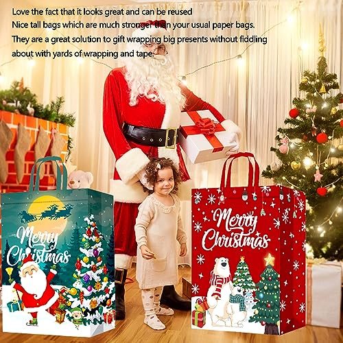 Extra Large Designer Christmas Gift Bag - Red