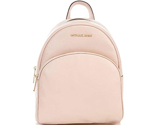 Soft Pink Michael Kors Abbey Leather Backpack