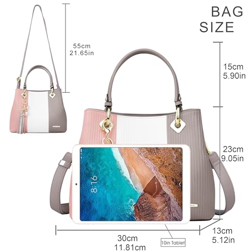 Pomelo Ladies Designer Handbag with Multiple Pockets, Pretty Color