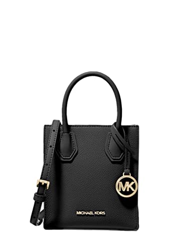 Michael Kors Mercer Black Leather Crossbody Bag