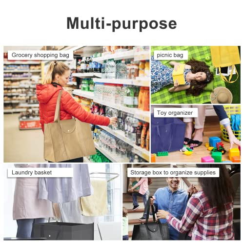 Foldable Designer Shopping Bags, Set of 5