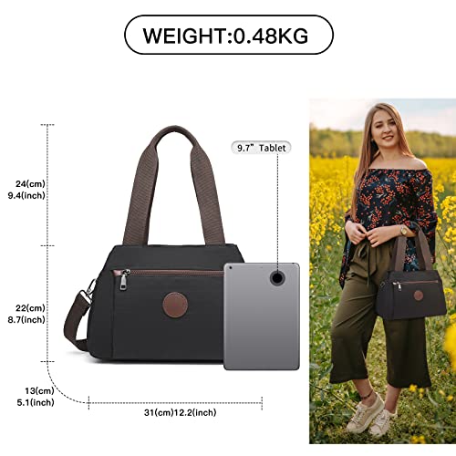 Black Vintage Designer Hobo Shoulder Bag