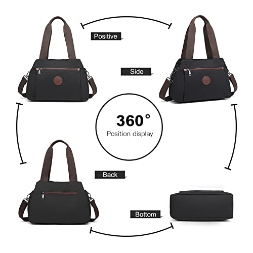 Black Vintage Designer Hobo Shoulder Bag