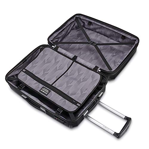 Black Samsonite 3-Piece Designer Luggage Set + Spinners