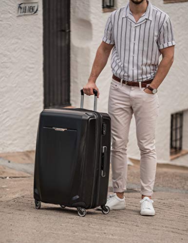 Black Samsonite 3-Piece Designer Luggage Set + Spinners
