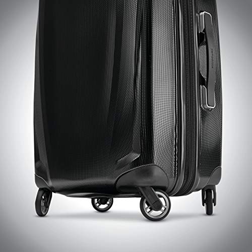 Black Samsonite 3-Piece Designer Luggage Set + Spinners