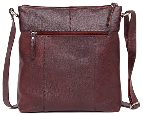 J. Wilson London Women's Genuine Leather Satchel Handbag