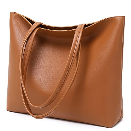 MEEGIRL Simple PU Leather Tote Handbags for Women
