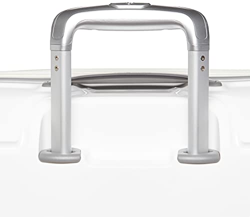 Samsonite White Designer Handbag with Double Spinner Wheels