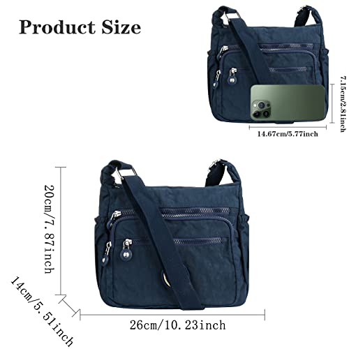 Stylish Multi-Pocket Designer Crossbody Handbag for Women